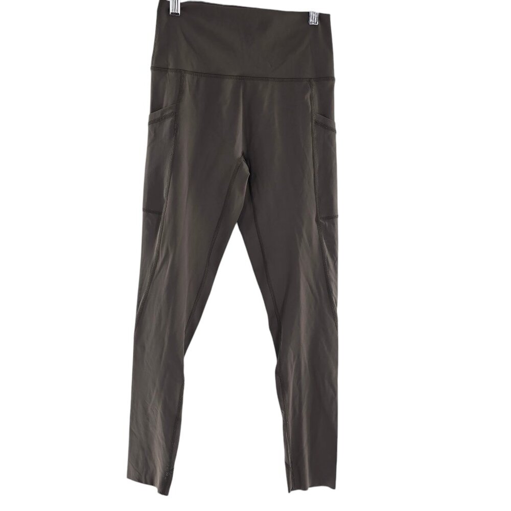 Offline By Aerie Goals Hi-Rise Pockets 7/8 Leggings Olive Green  Mesh Sz‎ Medium